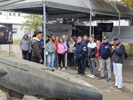 Gruppenbild zum Tagesausflug in die Bavaria Filmstudios Mnchen